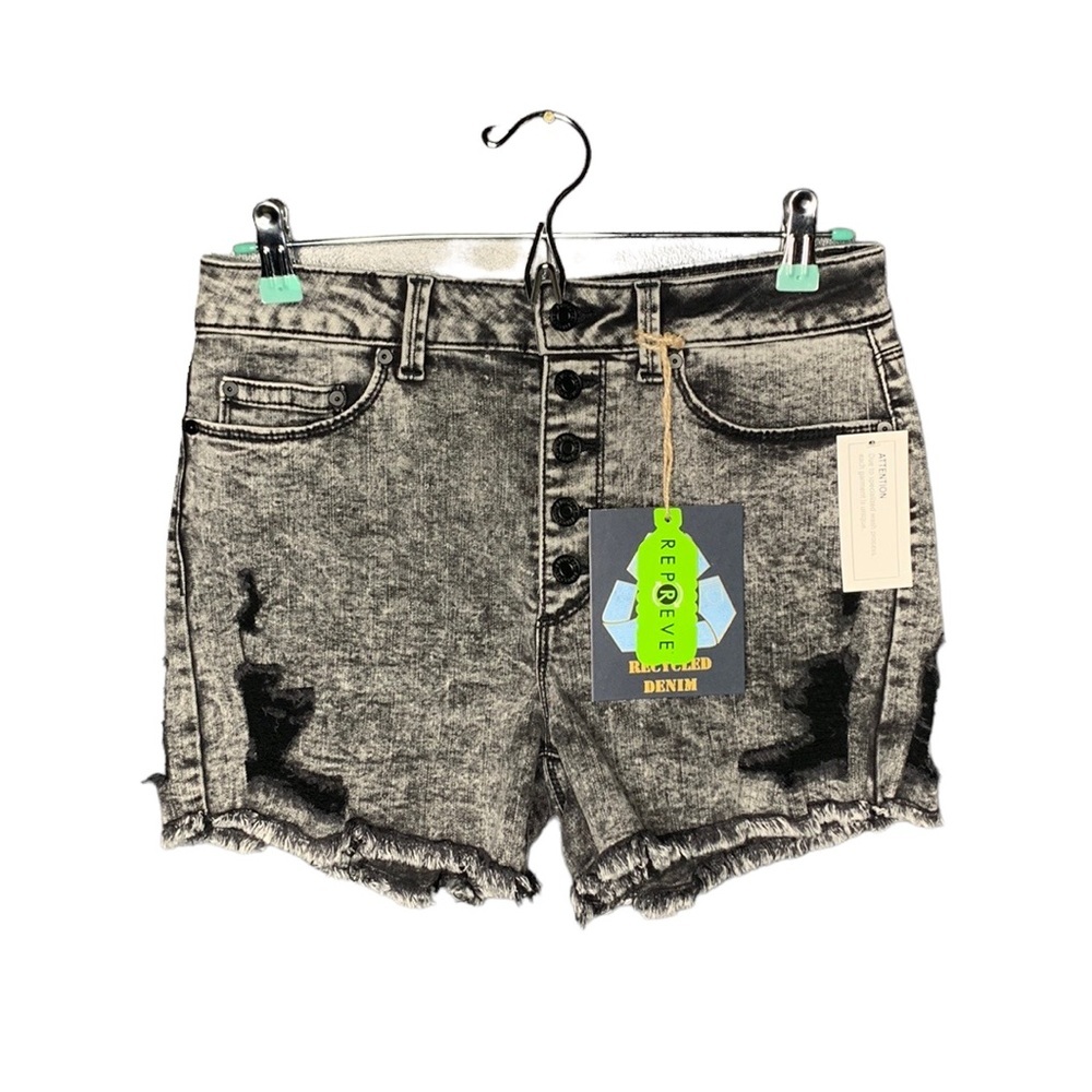 Indigo Rein High Rise Button Fly Denim Shorts Size 9/28
